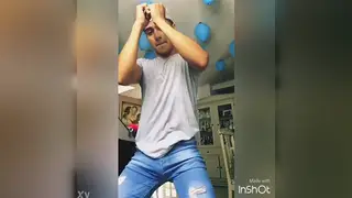 Latino Teen Dances and Teases on Camera