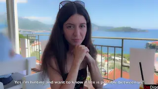 Petite Brunette Takes Rough Sex Outdoors in POV