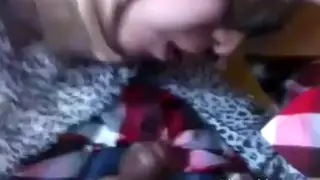 Arab Girlfriend Gives a Slow Blowjob in Her Hijab