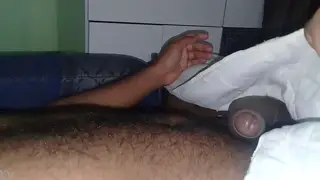 Guy Shows Off Friend's Big Dick on Camera