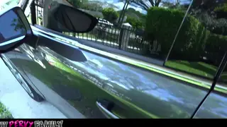 Blonde Stepdaughter Swallows Stepfather's Load After Deep Throat