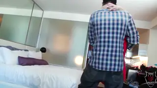 Busty Brunette MILF Takes Two Cocks in Threesome