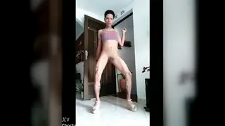 Tattooed Guy Strokes Himself in the Living Room