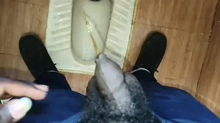 Indian Bear Pisses and Sucks Uncut Cock at Outdoor Pool