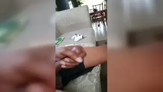 Hung Guy Uses Precum as Lube for a Fast Finish