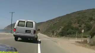 Skinny Mature MILF Endures a Double Penetration Gangbang in a Van