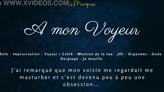 French Audio Solo Ends in Multiple Orgasms