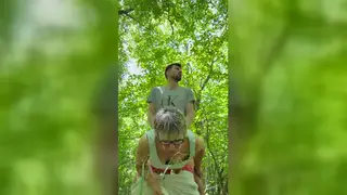 Mature European MILF Takes Rough Anal Outdoors