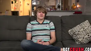 Blonde Twink Explores Deep Anal Play With a Toy Until Climax