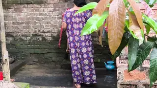 Indian MILF Caught In Bathroom Doggystyle By Neighbor