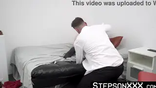 Muscular Stepdad Rims Stepson Before Bareback Ride