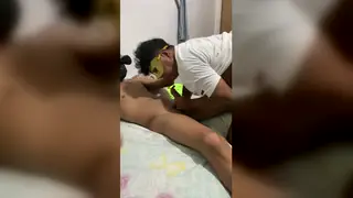 Asian Construction Worker Receives Blowjob From Older Boss During Casting