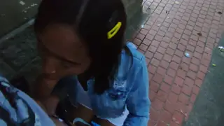 Petite Latina Tourist Fucked Outdoors by Stranger