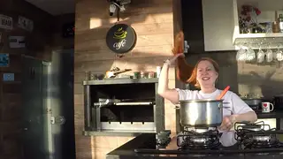 Busty Latina Secretary Takes Creampie in Kitchen