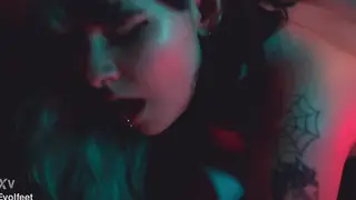 Latina Lesbians Worship Feet and Lick Pussy in Group Play