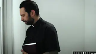 Busty Blonde Seduces Priest With Deep Oral Skills