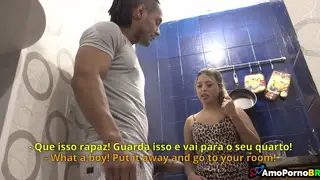 Blonde Latina Wife Cheats in Lingerie