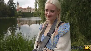 Blonde European Teen Fucked Outdoors While Partner Watches