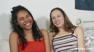 European Brunettes Explore Lesbian Pleasure Together