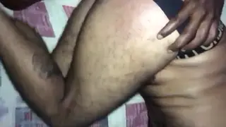 Husband Takes Bareback Interracial Pounding
