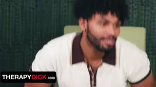 Muscular Ebony Doctor Delivers Bareback Anal Therapy in His Office