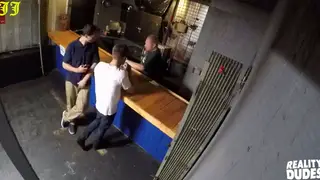 Two Men Share Intense Sex on a Public Balcony