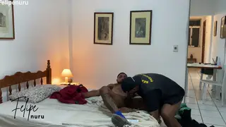 Mature Latino in Lingerie Worships a Black Cock