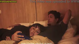Curvy Latina Stepsister Swallows Deep After Movie Night