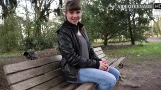 European Teen Tries First Anal at Casting