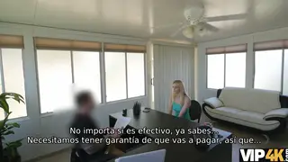 Blonde European Teen Sucks Cock at a Casting