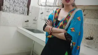 Indian Wife Cheats with Ex at Kitchen Party in Hindi Audio