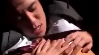 Japanese Men Engage in Bareback Gangbang Orgy With Blowjobs