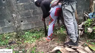 Voluptuous Woman Takes Facial After Outdoor Doggystyle