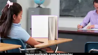 Petite Latina Schoolgirl Offers Herself to Teacher