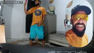 Hairy Bear Strokes Himself in a Solo Clip