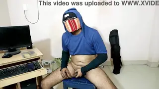 Solo Guy Strokes His Thick Shaft to Climax