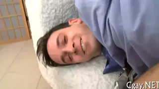 Guys Exchange Blowjob and Foot Play Before Cumshot