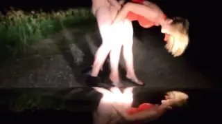 Blonde Amateur Caught Giving Head Outdoors