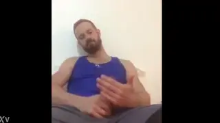 Man Enjoys a Slow Solo Session on Camera