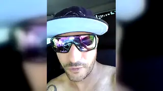 Solo Guy Strokes His Hard Cock in Close-Up