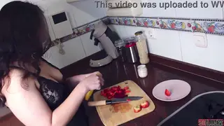 Tattooed Teen Fills Bowl With Warm Stream Then Tastes