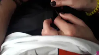 Blonde Gives Public Blowjob on Bus and Swallows