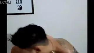 Inked Latino Twink Takes Raw Cock in POV