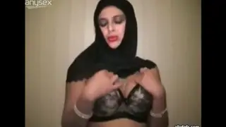 Arab Teen Dominates a Gangbang with Two Cocks