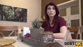 Pregnant Redhead MILF Trades Blowjob for Debt Relief