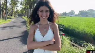 Petite Brunette Trades Outdoor Work for Raw Sex