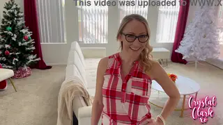 Busty Stepmom Rides Stepson in Holiday Lingerie