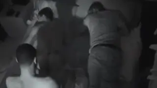 Two Men Hook Up Beside Their Straight Friend