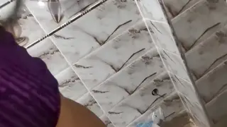Arab Wife Takes Husband's Friend in Bathroom