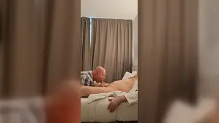 Silver Daddy Worships Grandpa's Thick Cock Until Swallow